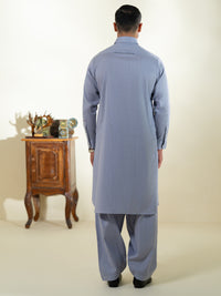 Purple Cotton Kameez Shalwar - ALWA-KS-574