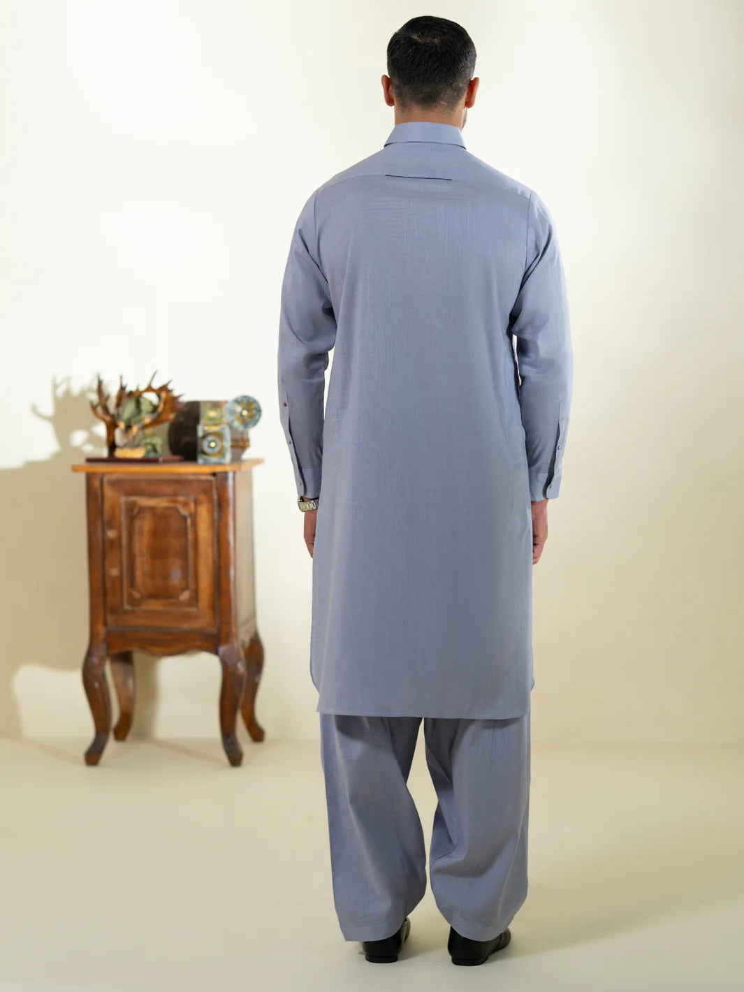 Purple Cotton Kameez Shalwar - ALWA-KS-574-R1