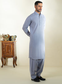 Purple Cotton Kameez Shalwar - ALWA-KS-574