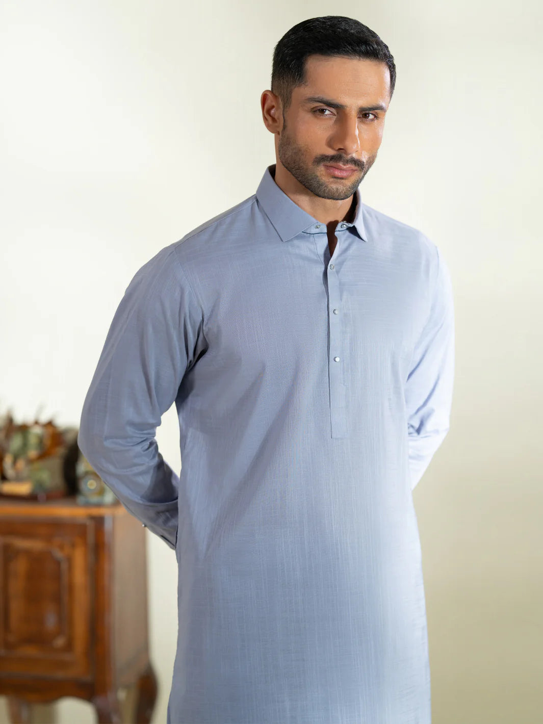 Purple Cotton Kameez Shalwar - ALWA-KS-574-R1