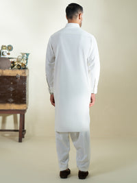 Off White Kameez Shalwar - ALWA-KS-579