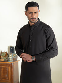 Dark Brown Kameez Shalwar - ALWA-KS-582