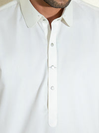 White Kameez Shalwar - ALWA-KS-592