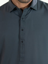 Grey Kameez Shalwar - ALWA-KS-604