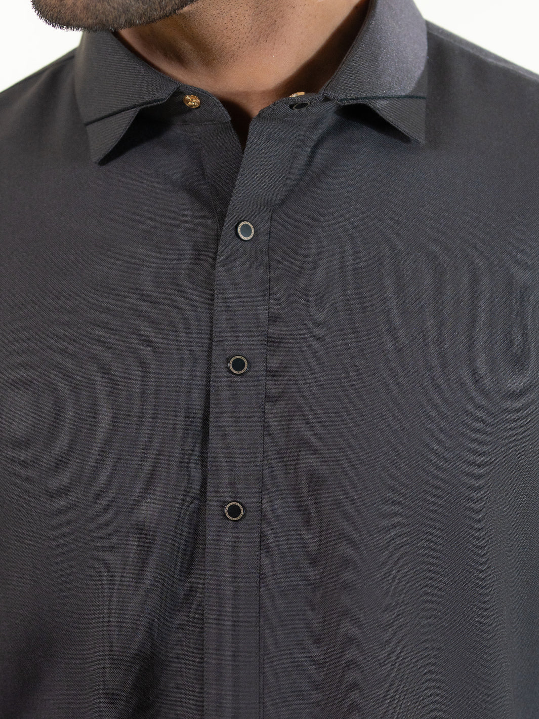 Charcoal Grey Kameez Shalwar - ALWA-KS-605