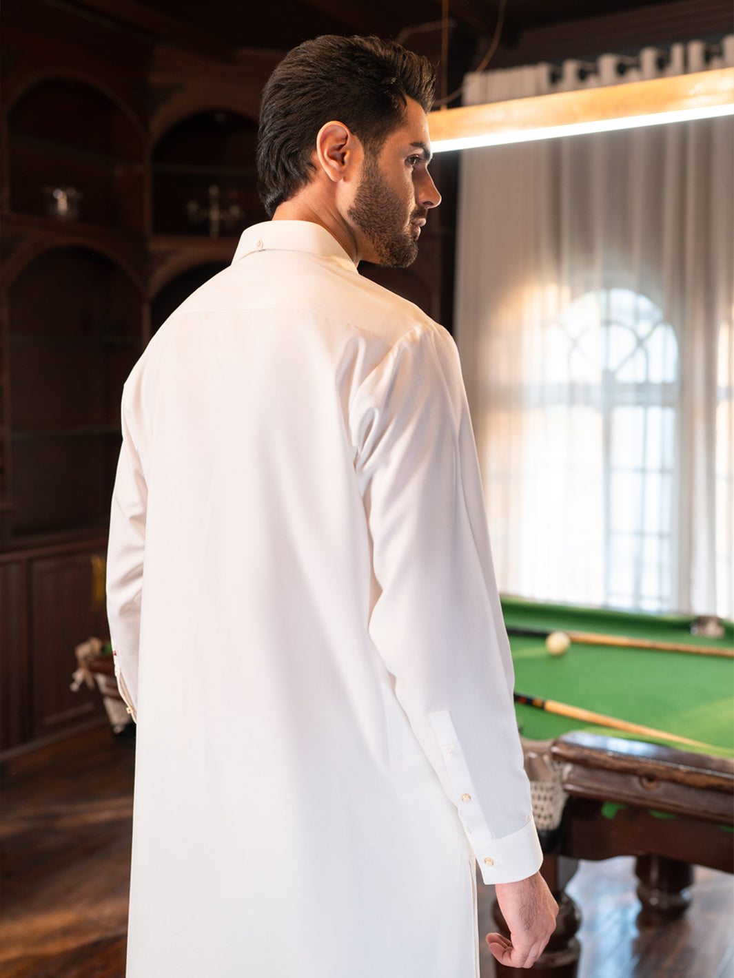 White Cut & Sew Kameez Shalwar - ALWA-KS-609