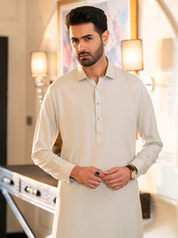 Ice Blue Cut & Sew Kameez Shalwar - ALWA-KS-616A
