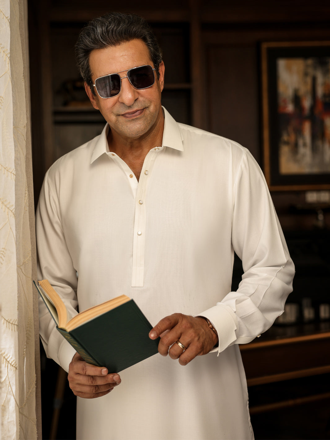 White Cut & Sew Kameez Shalwar - ALWA-KS-619