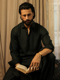 Green Kameez Shalwar - ALWA-KS-621