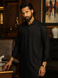 Navy Blue Cuts & Sew Kameez Shalwar - ALWA-KS-623