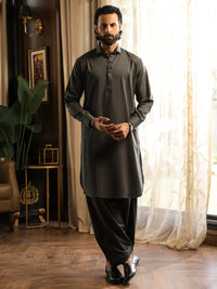 Grey Cuts & Sew Kameez Shalwar - ALWA-KS-626