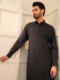 Midnight Blue Cut & Sew Kameez Shalwar - ALWA-KS-628