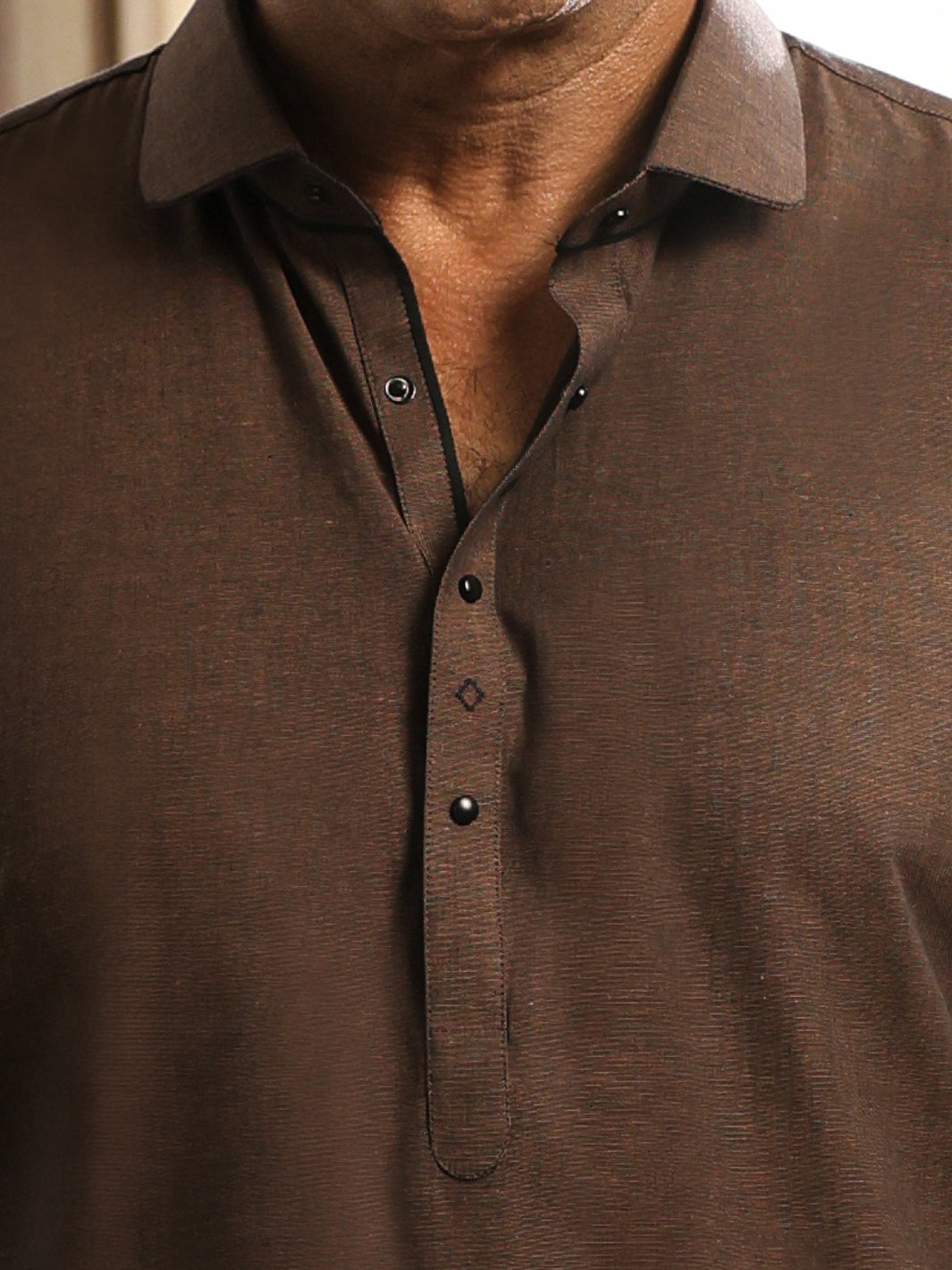 Brown Cuts & Sew Kameez Shalwar - ALWA-KS-632