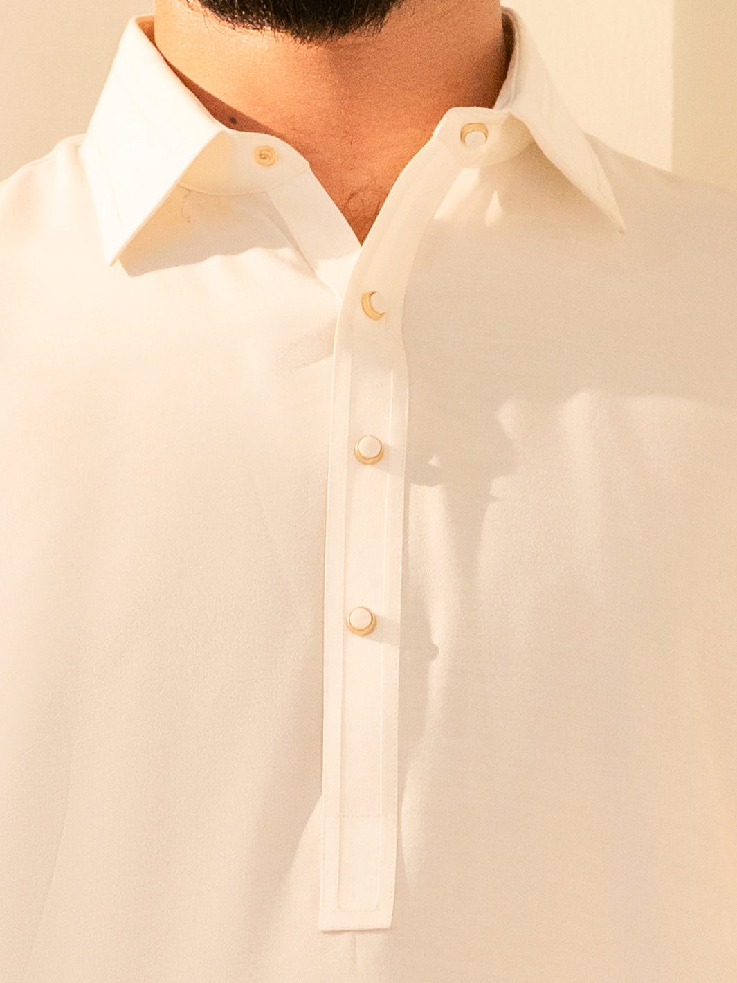 White Cut & Sew Kameez Shalwar - ALWA-KS-646