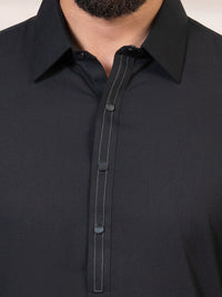 Black Kameez Shalwar - ALWA-KS-642
