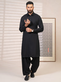 Black Kameez Shalwar - ALWA-KS-642