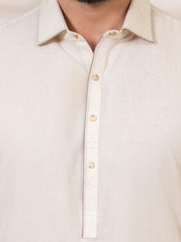 Ivory Kameez Shalwar - ALWA-KS-649