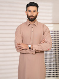 Brown Kameez Shalwar - ALWA-KS-650