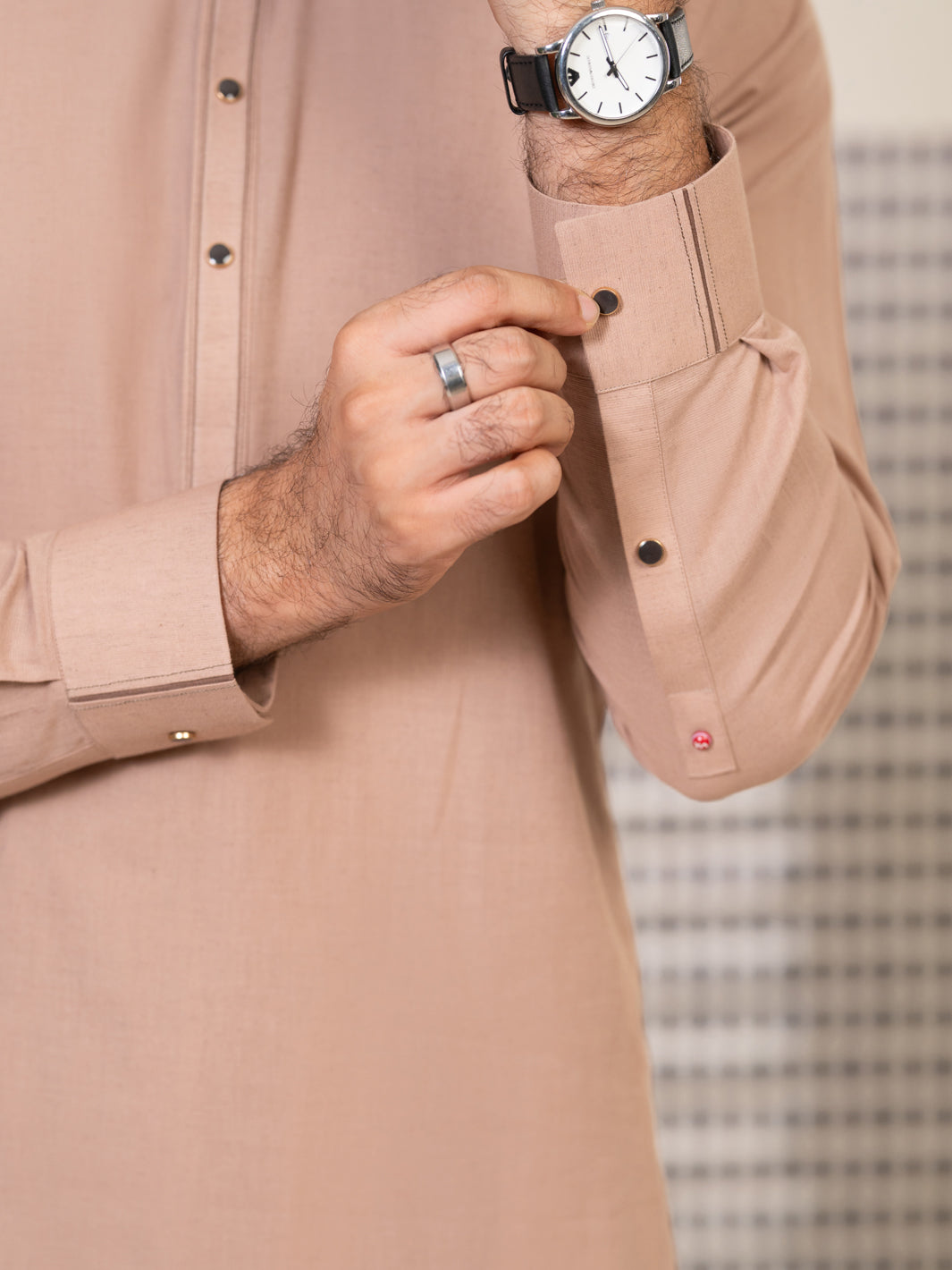 Brown Kameez Shalwar - ALWA-KS-650