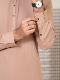 Brown Kameez Shalwar - ALWA-KS-650