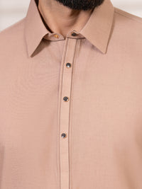 Brown Kameez Shalwar - ALWA-KS-650