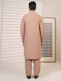 Brown Kameez Shalwar - ALWA-KS-650
