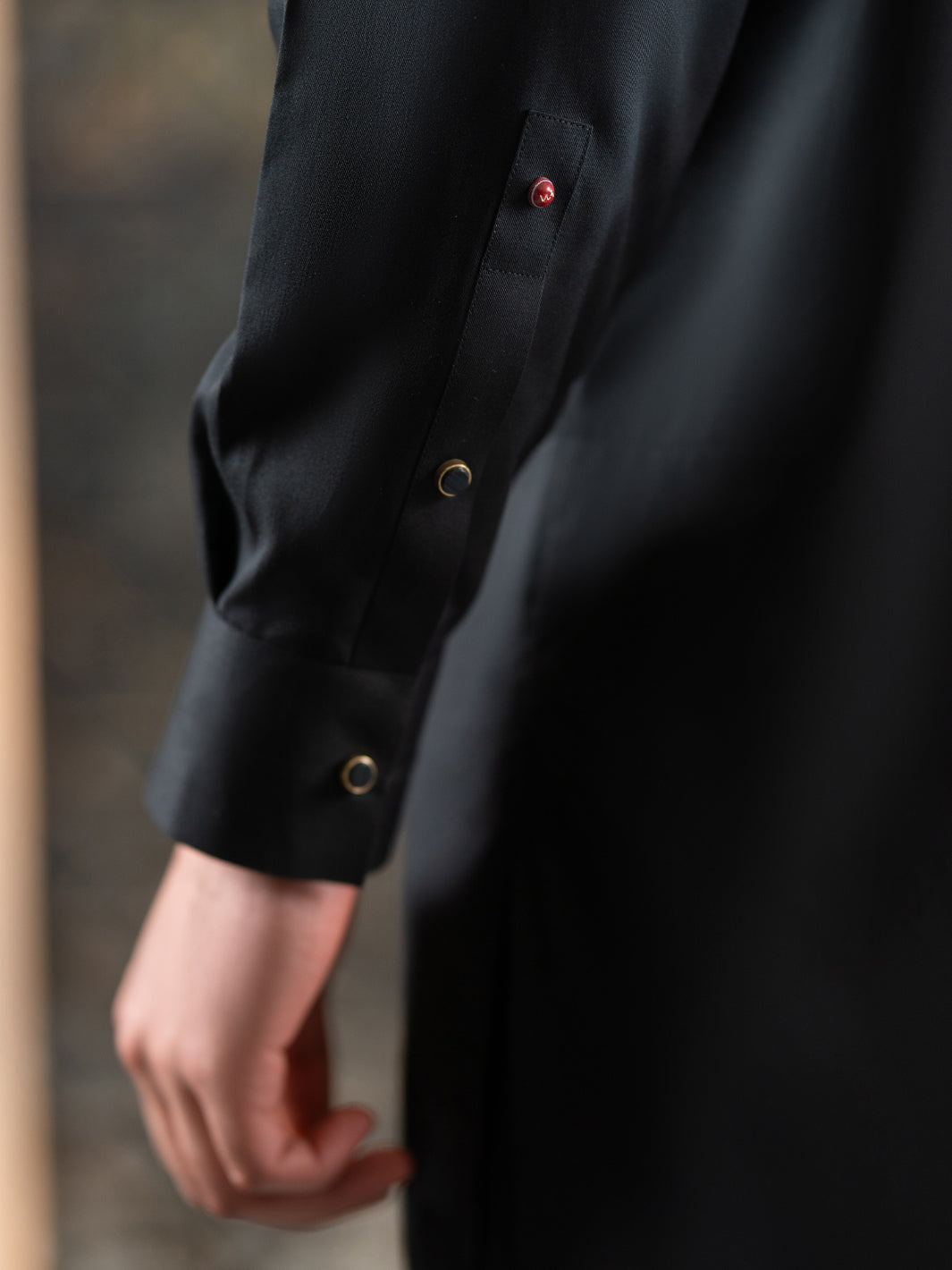 Black Cut & Sew Kameez Shalwar - ALWA-KS-656