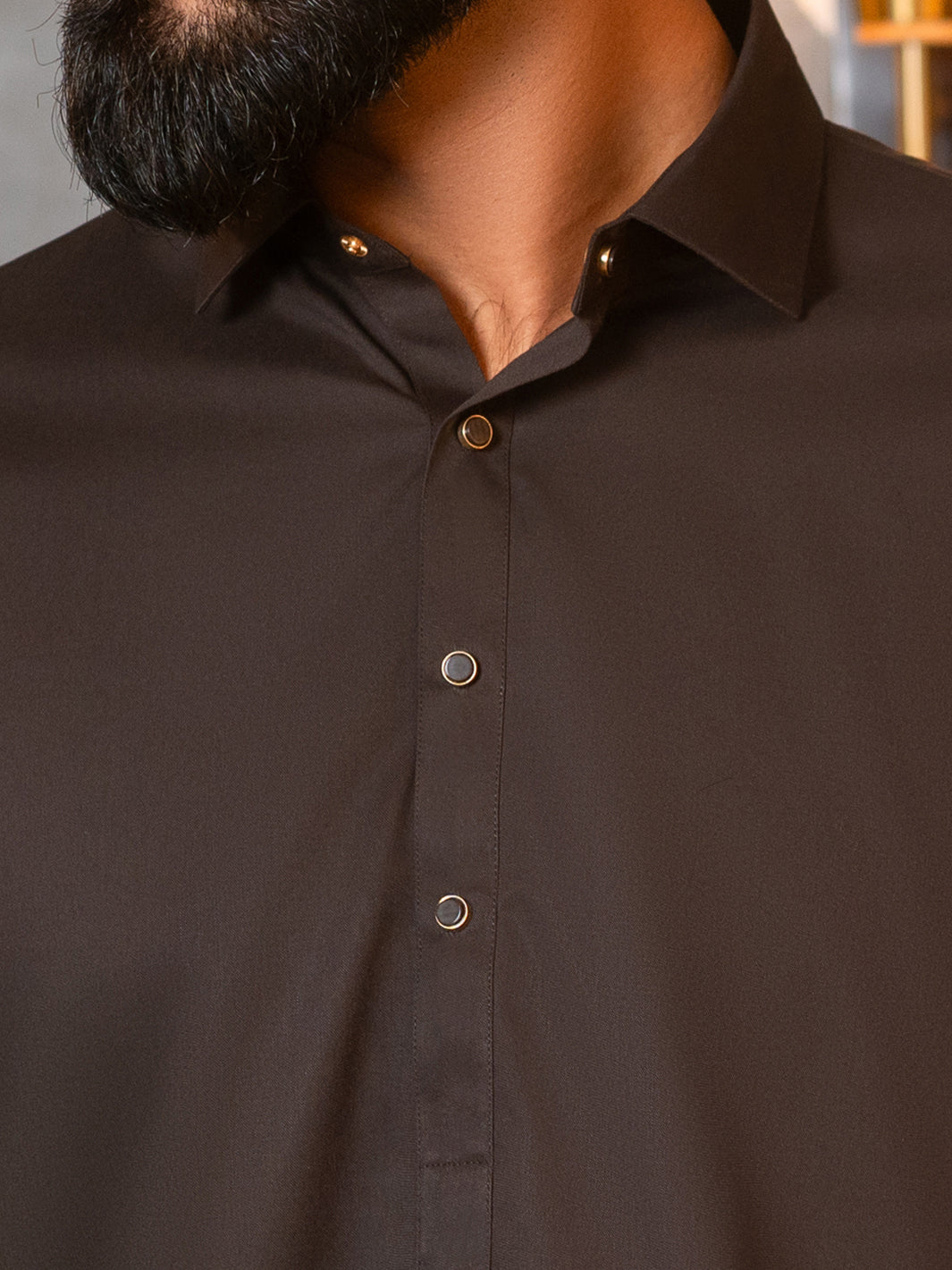 Brown Cut & Sew Kameez Shalwar - ALWA-KS-657