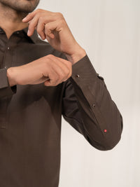 Brown Kameez Shalwar - ALWA-KS-669