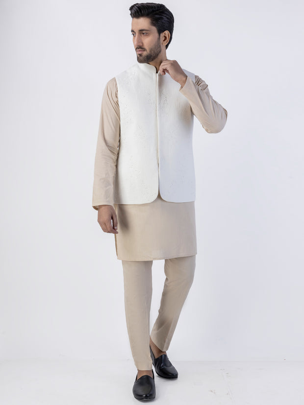 White  Waistcoat - AL-WC-457B