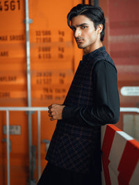 Dark Blue Waistcoat - AL-WC-598A