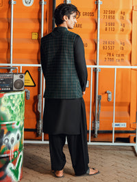 Dark Green Waistcoat - AL-WC-598B