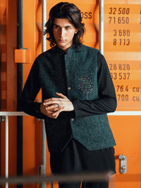 Green Formal Waistcoat - AL-WC-607