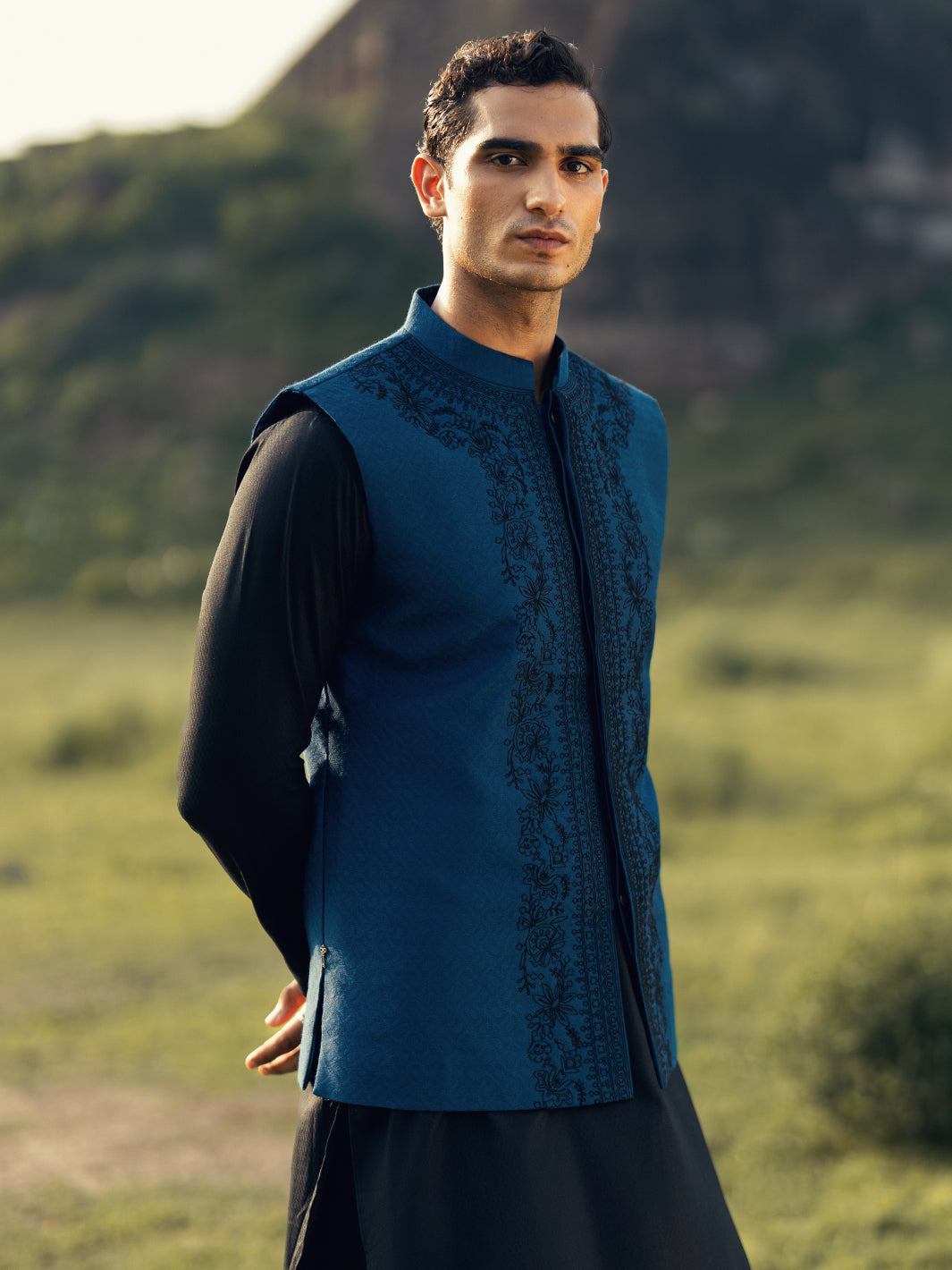 Blue Formal Waistcoat - AL-WC-609