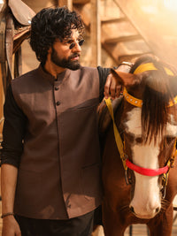 Brown Cotton Waistcoat - AL-WC-610