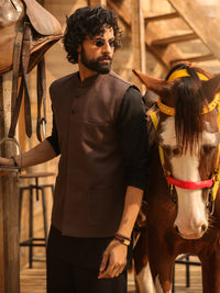 Brown Cotton Waistcoat - AL-WC-610