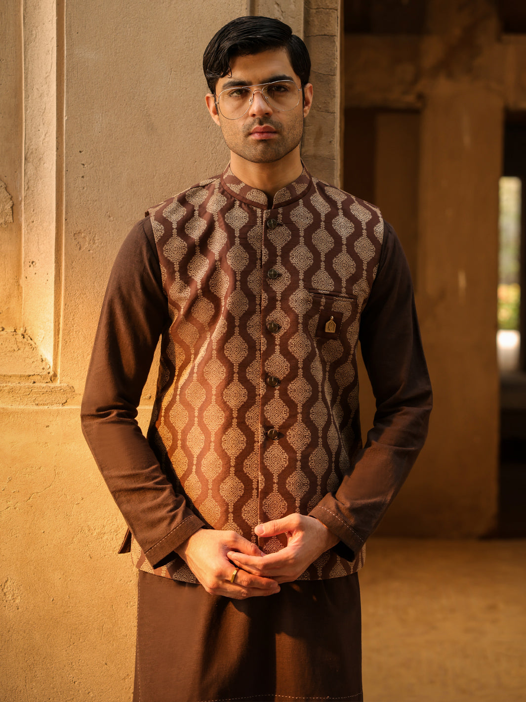 Brown Formal Waistcoat - AL-WC-614