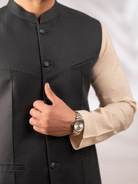 Grey Cut & Sew Waistcoat - AL-WC-616