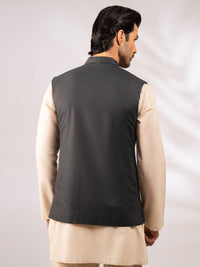 Grey Cut & Sew Waistcoat - AL-WC-616