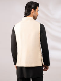 Cream Semi-Formal Waistcoat - AL-WC-618A