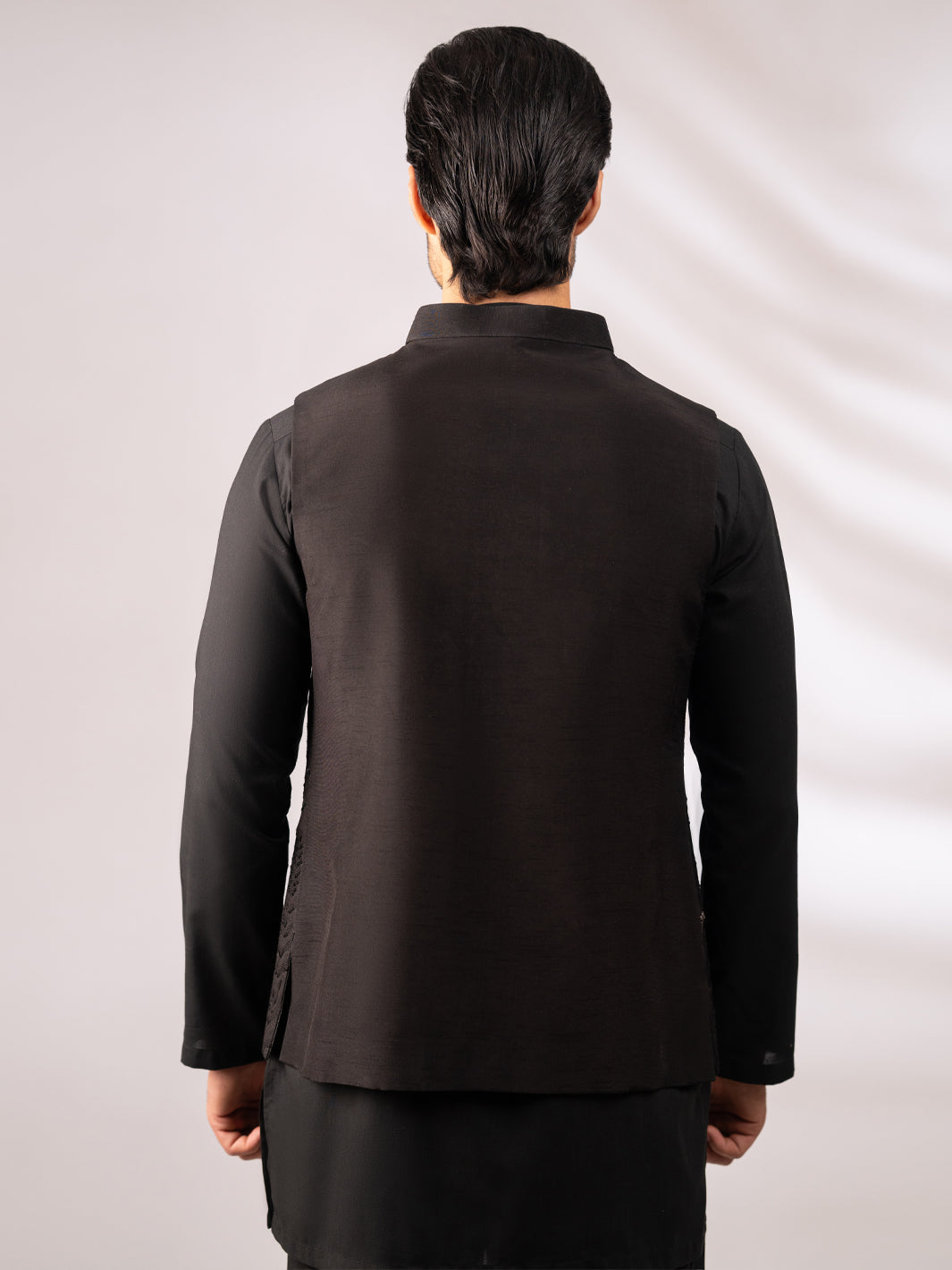 Black Semi-Formal Waistcoat - AL-WC-618B