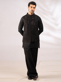 Black Semi-Formal Waistcoat - AL-WC-618B