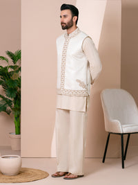 Cream Cut & Sew Waistcoat - AL-WC-619