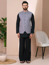Grey Cotton Formal Waistcoat - AL-WC-620