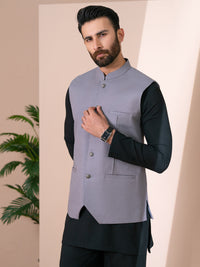 Grey Cotton Formal Waistcoat - AL-WC-620