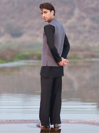 Grey Cotton Cut & Sew Waistcoat - AL-WC-622