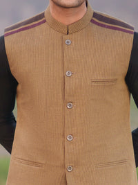 Mustard Cotton Cut & Sew Waistcoat - AL-WC-623