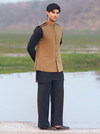 Mustard Cotton Cut & Sew Waistcoat - AL-WC-623