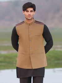Mustard Cotton Cut & Sew Waistcoat - AL-WC-623