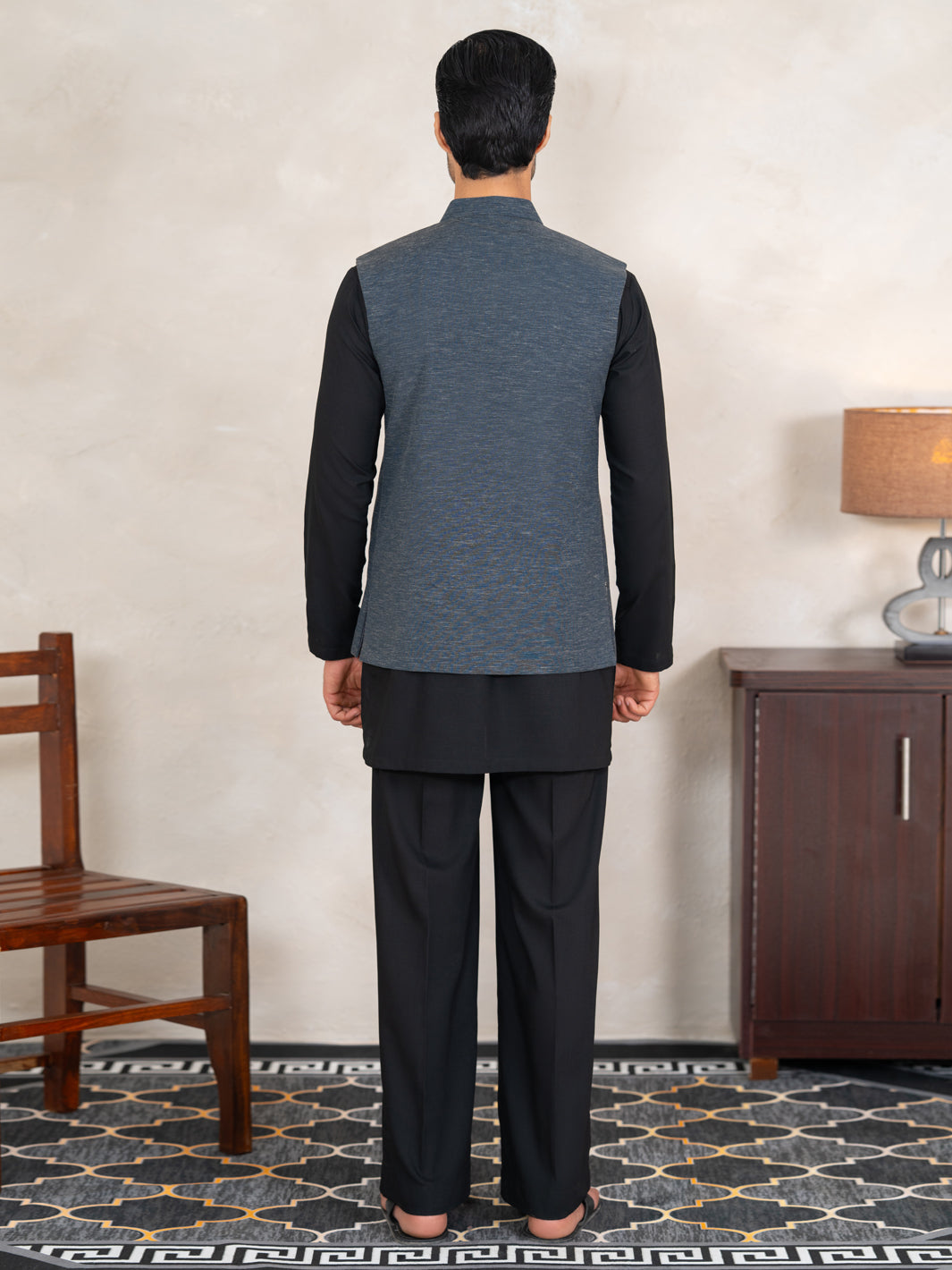 Blue Waistcoat - AL-WC-635